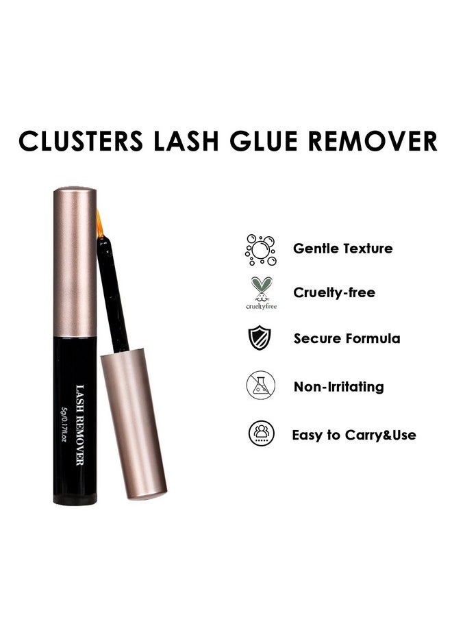 Lash Clusters DIY Lash Extensions Kit 320pcs Individual Lashes Clusters 30D 40D D Curl Eyelash Extension Kit with Applicator and Lash Bond&Seal,Clusters Lash Glue Remover Mix 10-16mm (30D+40D-320 KIT)
