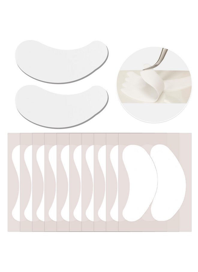 LLBA Biogel Eye Pads For Eyelash Extension | Under Eye Pads Eyelash Extension Supplies | Soft Sticky Pads for Sensitive Skin during Eyelash Perm Lamination, Lash Extensions Remover (10 Pairs, Style 1)