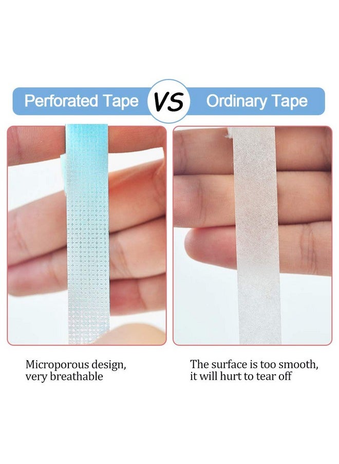 6 Rolls Eyelash Extension Tape EBANKU Adhesive Breathable Blue Lash Tape Micropore Fabric Under Eye Tape for Eyelash Extension Supply 10 Yard Each Roll (Blue)