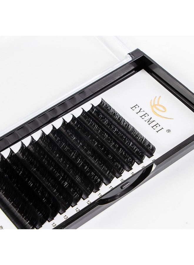 Eyelash Extensions 0.07 C Curl Natural Faux Mink Eyelash Extensions Individual Lashes Extension 10mm Tray Salon Use by EYEMEI