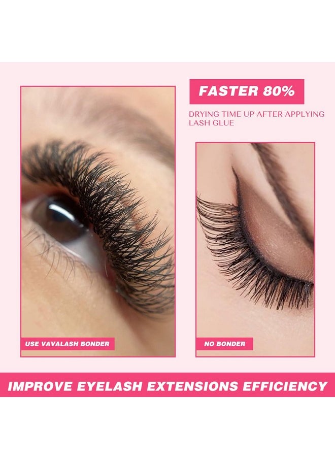 VAVALASH Lash Bonder for Eyelash Extensions Super Lash Bonder for Lash Extensions Glue Accelerator Increase Lash Retention Accelerate Drying Time Water Oil Proof Professional Eyelash Supplies(15ml)
