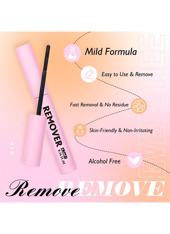 Lash Bond and Seal Kit with Lash Remover Tweezers Eyelash Glue For Eyelash Bond Cluster Lashes Glue Lash Bond and Seal Waterproof 72H Strong Hold Individual Lashes Glue by GVEFETIEE