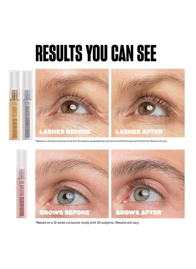 Babe Original Triple Threat Mini Set, Includes Babe Lash Essential Serum & Enhancing Conditioner + Babe Brow Amplifying Serum, 1 mL, 3 Pack