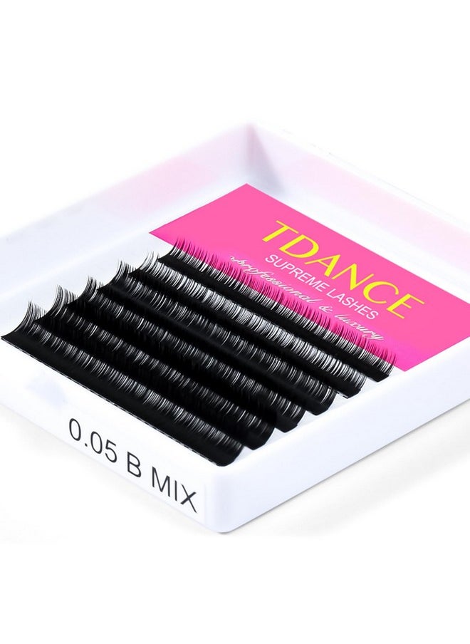 TDANCE Bottom Lash Extension 0.03/0.05/0.07mm Thickness Bottom Lashes Lower Lash Extensions B Curl 5-7mm Mixed Under Bottom Eyelashes (0.03-B,5-7 mm)