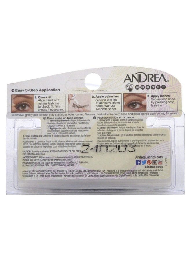 Andrea Lashes Strip Style 45 Black (6 Pack)