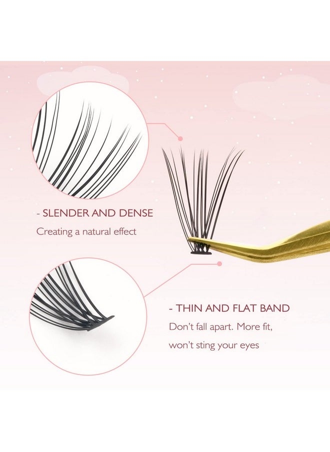 20D Lash Clusters, 240pcs Individual Lash Extensions 20D Volume Cluster Lashes, 8-12mm Mix Lengths C Curl 0.07mm Thickness eyelash Individual Cluster Lashes Apply Under your Lashes(8/9/10/11/12mm)