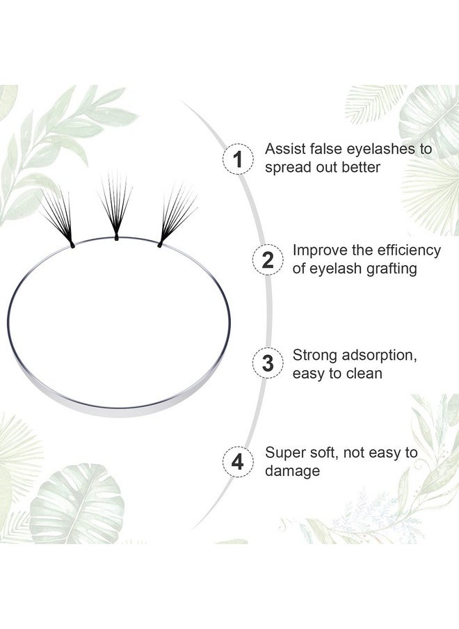 6 Pieces Eyelash Extension Pad Silicone Pads for Lashes Silicone False Eyelash Holder Pads Reusable Eyelash Extension for Loose Lash Grafting Gasket Pallet Eyelash Adhesive Eyelash Extension (Clear)