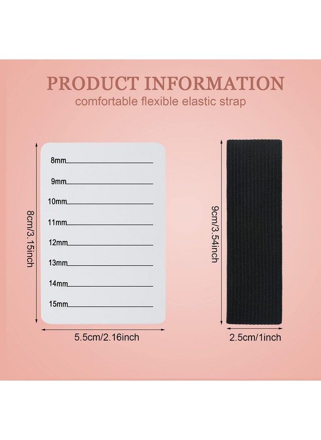 6 Pieces Eyelash Extension Hand Plate Lash Holder Eyelash Extension Pallet Eyelashes Stand Holder with Adjustable Wrist Strap for Makeup Eyelash Extension Christmas Giving (Simple Style)