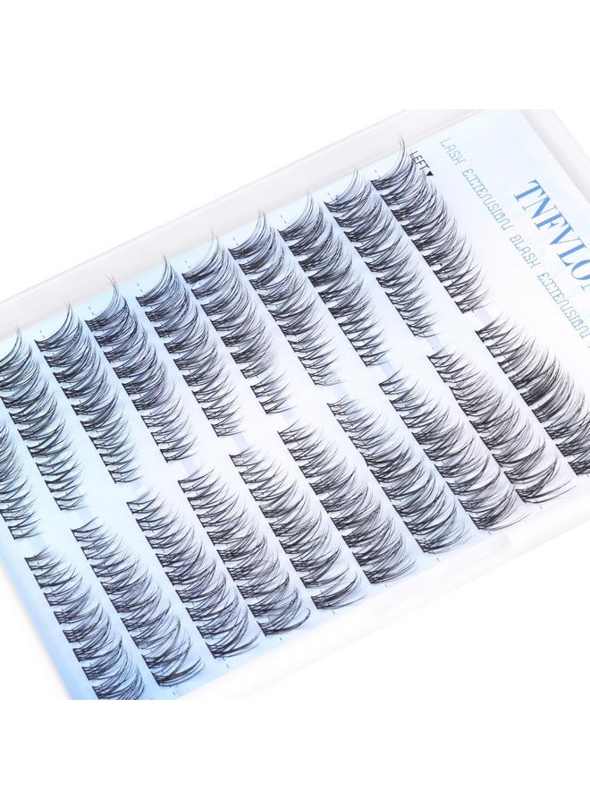 Wispy Lash Extension Kit Natural Lash Clusters 180Pcs Individual Lashes Clusters Kit Natural Eyelash Extension Kit C Curl Cluster Eyelash Extensions with Bond and Seal and Tweezers by TNFVLONEINS