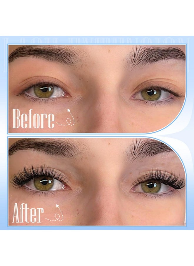 Wispy Lash Extension Kit Natural Lash Clusters 180Pcs Individual Lashes Clusters Kit Natural Eyelash Extension Kit C Curl Cluster Eyelash Extensions with Bond and Seal and Tweezers by TNFVLONEINS