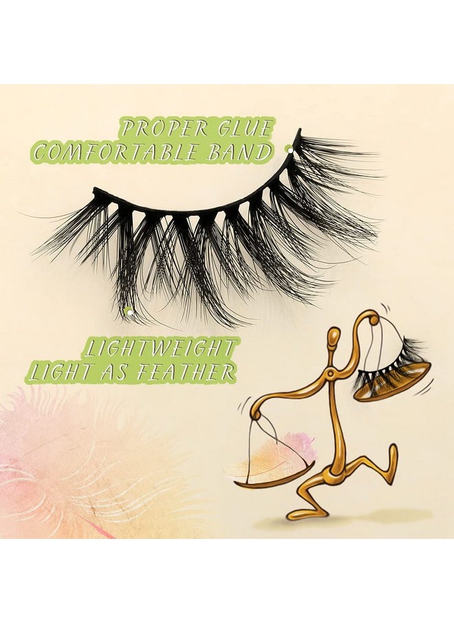 FARRED Wholesale Faux Mink Lashes Bulk 50 Boxes 10 Styles Eyelashes Volume Lashes 10 Portable Individual Boxes 10-20mm Mixed Natural Look Lash 3D False Eyelashes