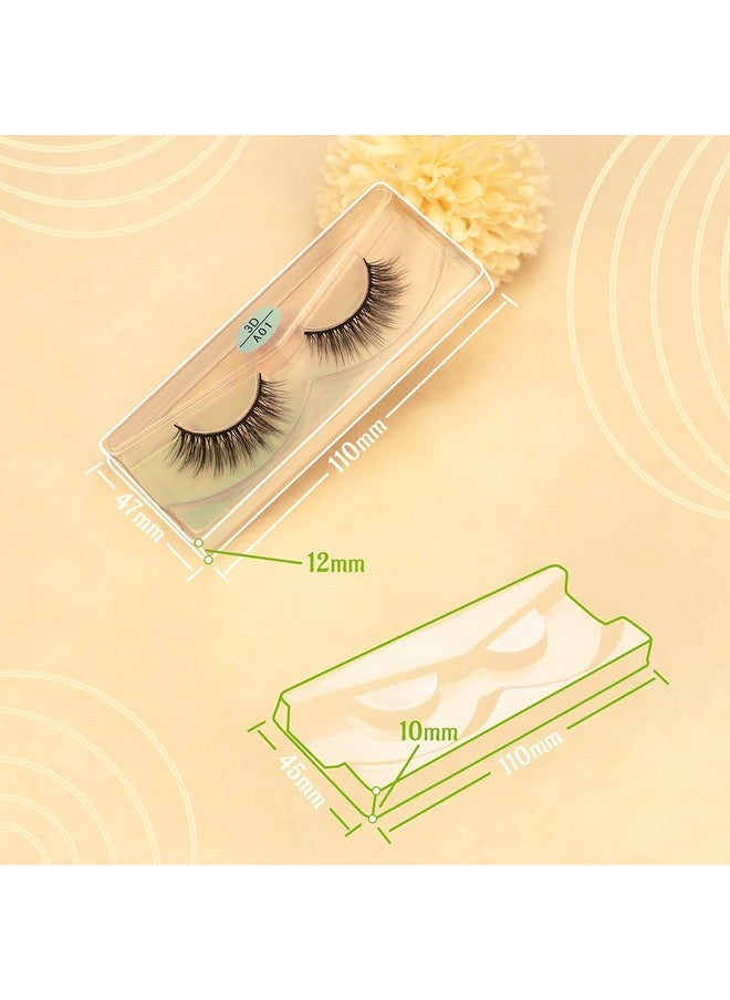 FARRED Wholesale Faux Mink Lashes Bulk 50 Boxes 10 Styles Eyelashes Volume Lashes 10 Portable Individual Boxes 10-20mm Mixed Natural Look Lash 3D False Eyelashes