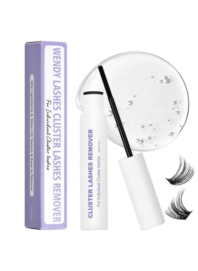 Lash Remover Cluster Lash Remover Low-Irritating DIY Eyelash Extension Remover Gentle and Mild Lash Self Adhesive Eyelashes Remover Glue Lash Remover for Eyelash Clusters(5ml)