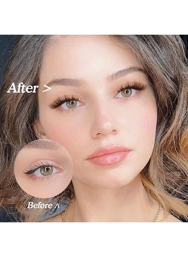 Lash Clusters Brown Lashes Natural Look False Eyelashes Mink DIY Individual Lashes Fluffy Wispy Lashes Brown Natural Lashes Extensions by GVEFETIEE 7 Pairs