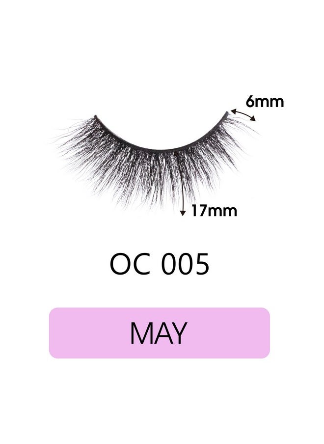 EBIN NEW YORK Cattitude 3D Lash 5 Pair - Wonder Cat 3D Faux Mink Lash Enviable Volume Lightweight Comfortable Wear Double Layered Wispy Lash Fullness Reusable