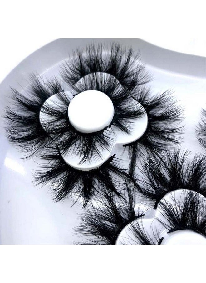 HBZGTLAD 9 pairs Natural Long False Eyelashes 25mm 5d Mink Eyelashes Thick Full Strip Lashes Luxury Makeup Dramatic Lashes 3D Mink Lashes (KD-111)
