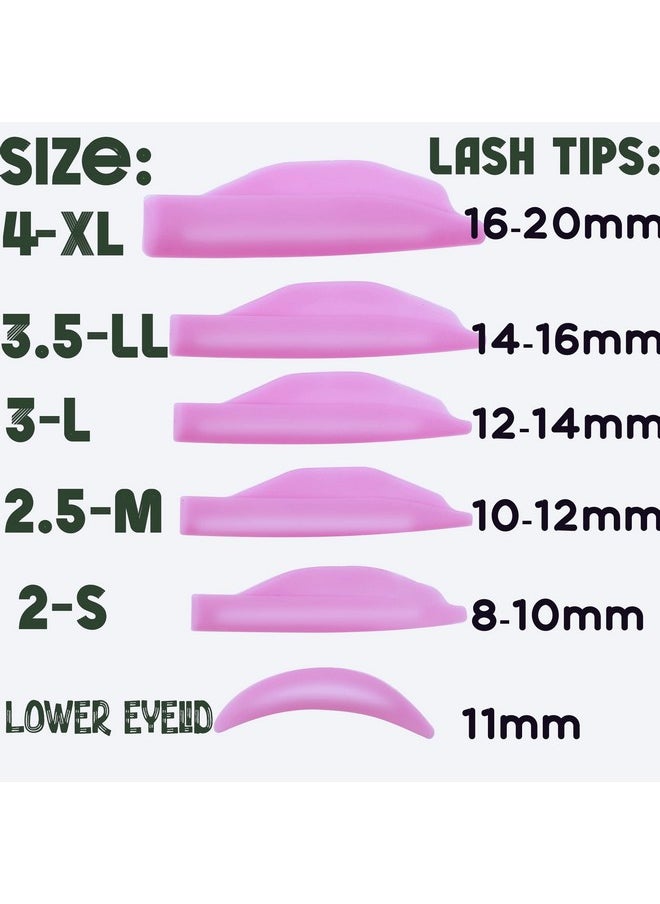 Lash Lift Pad Shield Katya Vinog DIY Eyelash Perming Pads Mega L Curl Perm Rod Roller No Glue Needed On Eyelid Silicone Guard Lifting Eyelashes Up, Lami Lamination Roller Perm Rods Ultra Soft & Light