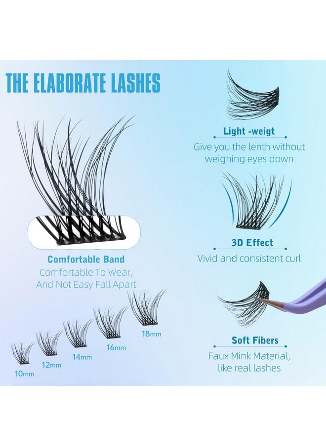 Short Lash Clusters Wispy C Curl Eyelash Clusters 10-12MM Individual Eyelashes Natural Cluster Eyelash Extensions Natural Looking Cluster Lashes by Geeneiya（154PCS, C Curl, 10-12mm)