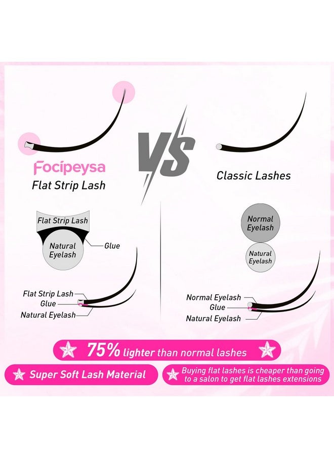 Mink Lashes Natural Look False Eyelashes Fluffy Flat Eyelashes 3D Mink Lashes Wispy Strips Lashes 7 Pairs Multipack by Focipeysa