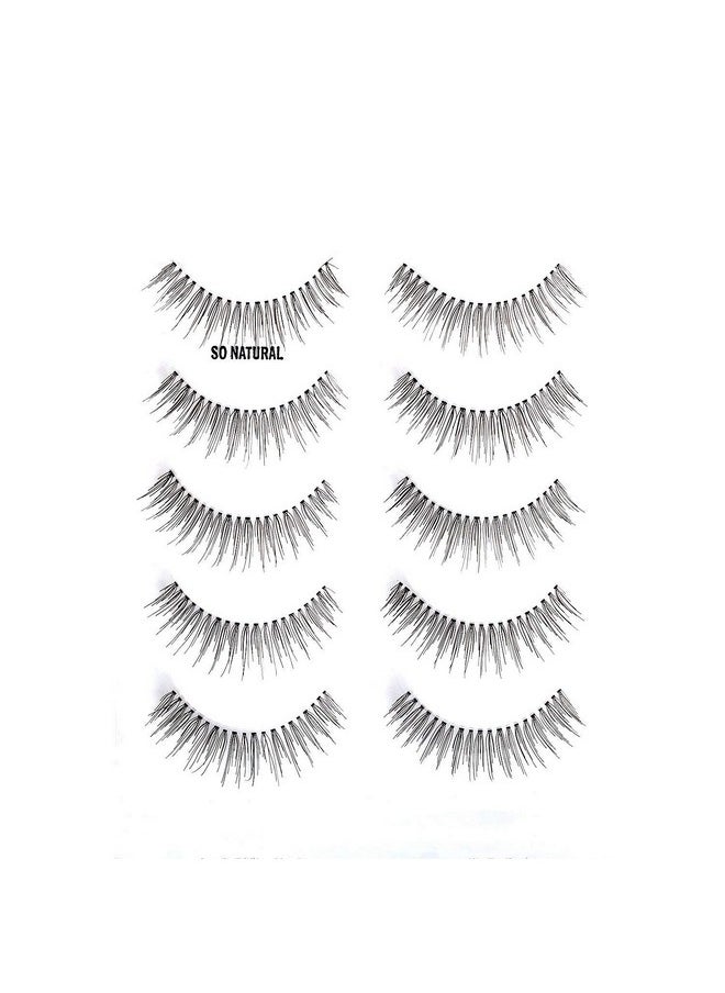 ALICE Lashes 110 Natural Hand Knotted False Eyelashes 5 Pairs Multipack