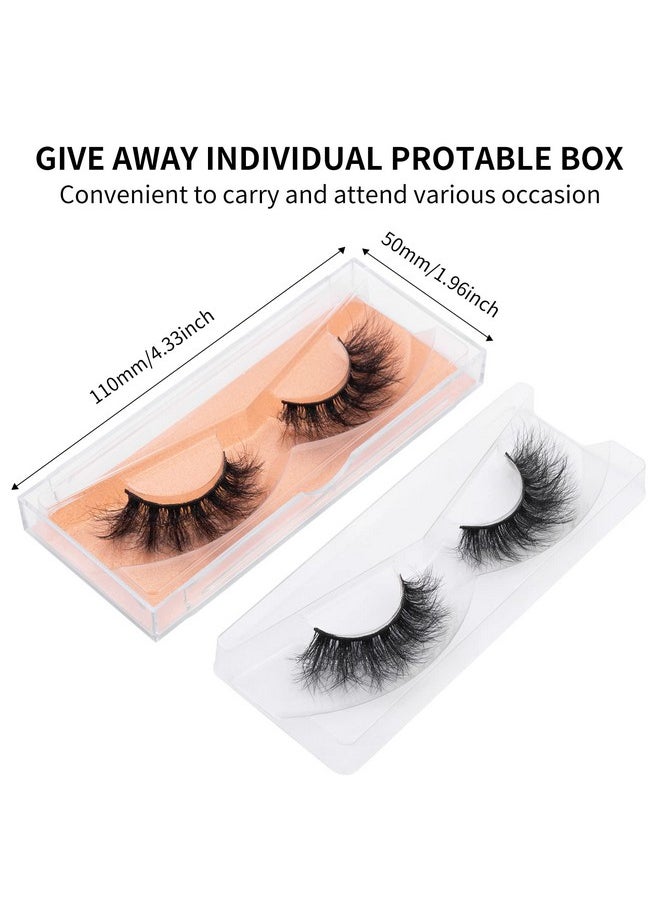 DYSILK Eyelashes Mink Lashes Fluffy - Fluffy Lashes 5 Pairs 6D Faux Mink Eyelash False Eyelashes Natural Look Lashes That Look Like Extensions Wispy Eyelashes Strip Lashes Eye Lashes | Fluffy-16mm