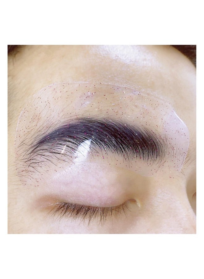 Brow Perm Patch Silicone Lash Lift Shield Mate Self Sticky Eyebrow Lamination Cover Tool Gel Eyebrow Perming Pads (Mix color- Silicone Shield Patches)