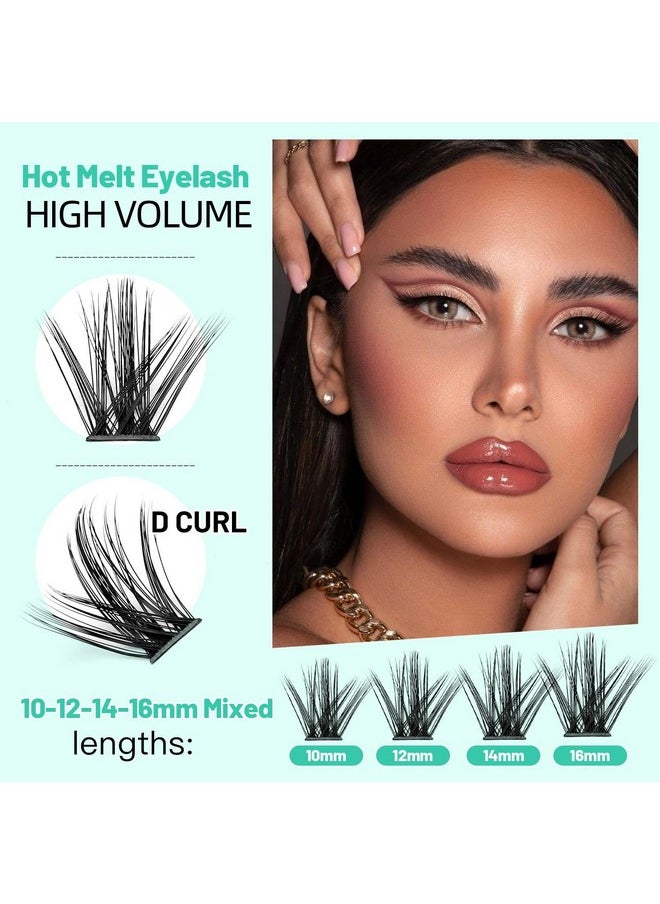 Bodermincer Lashes Clusters 10+12mm/12+14mm/14+16mm/16+18mm/10-12-14-16mm/14-16-18mm Mixed and 8-20mm to Choose Lashes Extension Kit lash Clusters Lashes Wispy Eyelash Extension （10-12-14-16mm Mixed)