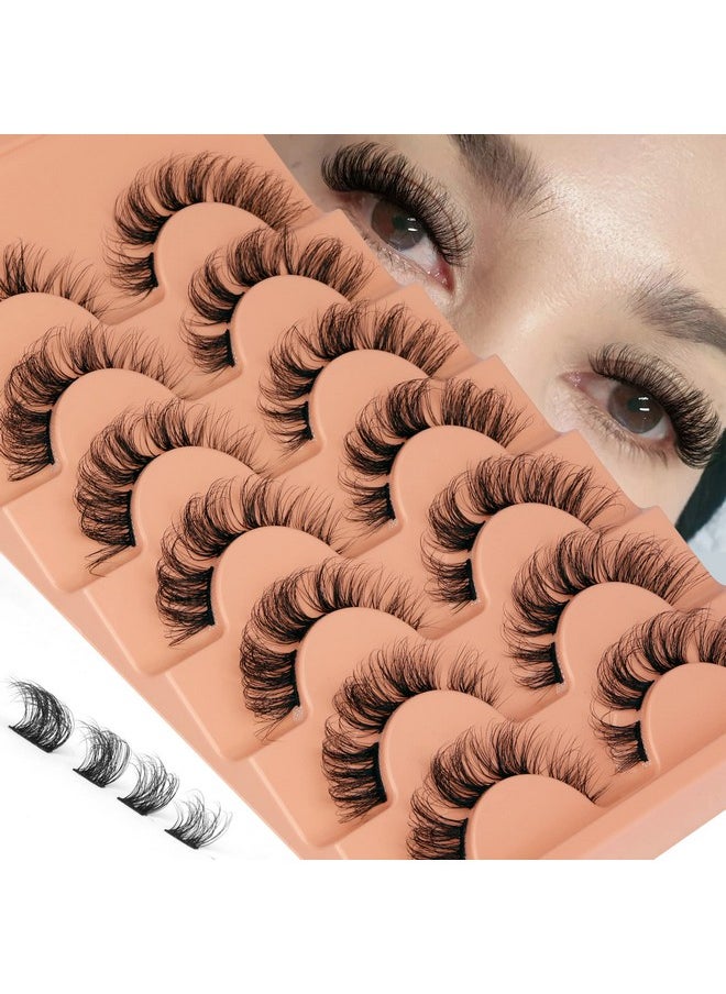 Natural Cluster Lashes D Curl Eyelash Extensions Wispy Individual Lashes Strips False Eyelashes DIY Lash Extensions Multipack by Eefofnn