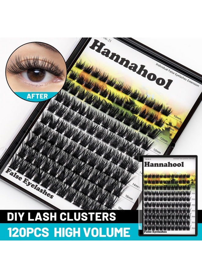 Large Pack,DIY Eye Lashes Extensions 120pcs Wide Stem Cluster Eyelashes Mixed 10-12-14-16mm/14-16-18mm/12-14-16mm Individual False Eyelashes Dramatic Look (mixed 10-12-14-16mm)