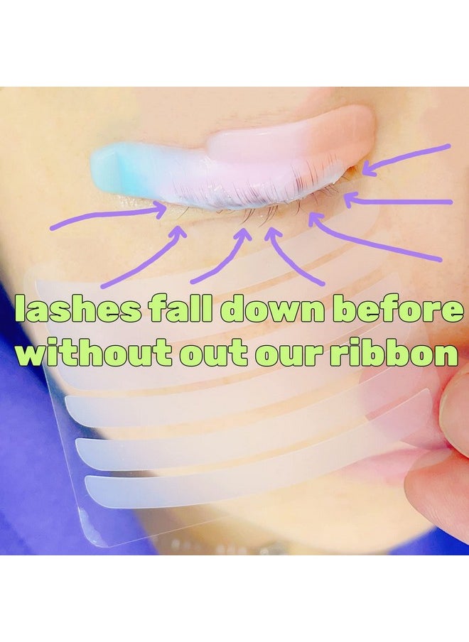 Silicone Ribbon Lash Lift Ribbons Reusable Eyelash Perm Stripe Cover Lami-Lamination eyelash Lifting Compensator 12 pairs Tapes Set Eyelashes On the Lash Perm Shield Rod firmly Neon Colors