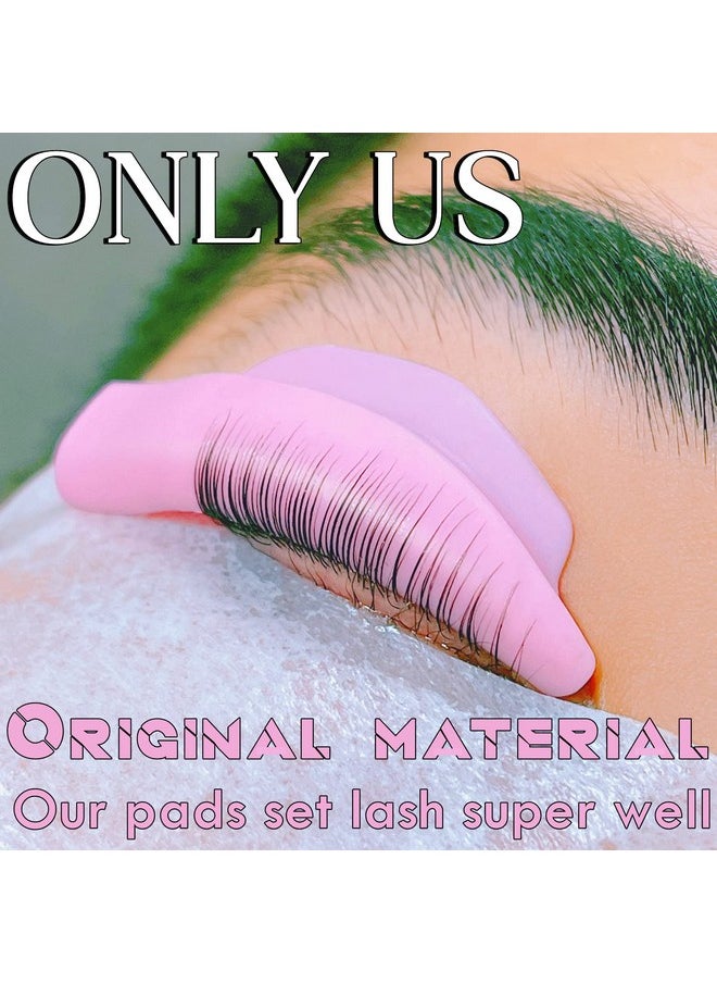 Lash lift Pad, Eyelash Perming Rod, Soft Lash Lamination Curler Shield Mega L Curl, 6 Size Lash Lifting Pads Fit All Eyes and Lashes, Lamination Roller Give Eyelashes Super Curl Never Pops Off Eyes -100 Applications Perming Guards Rods Roller (Mega L Pads-pink)