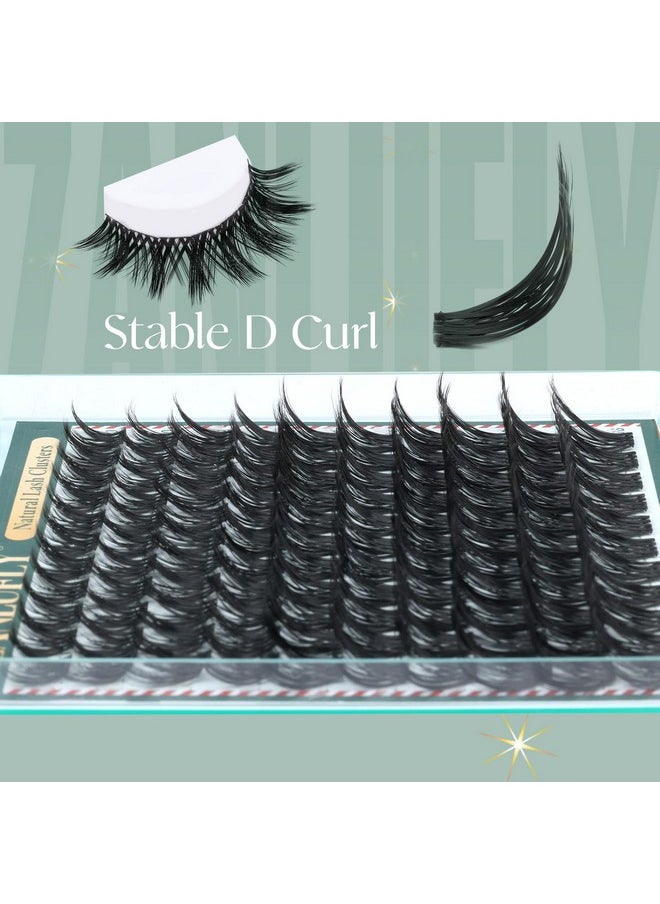 Wispy Lash Clusters Kit Manga Lash Extension Kit Anime Eyelash Clusters Kit 10-16MM D Curl Individual Cluster Eyelash Extensions with Lash Bond and Seal and Lash Tweezers by ZANLUFLY