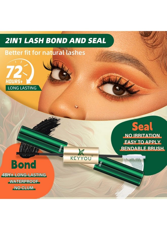 Lash Extension Kit KEYYOU Fox Family Lash Clusters Eyelash Extension Kit with Lash Bond and Seal,Tweezers,Remover for Fluffy DIY lash extension kit（HX01）