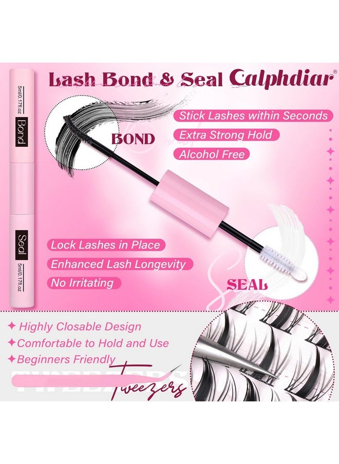 Fairy Lash Clusters Kit 8-16mm Manga Eyelash Clusters with 5-6mm Bottom Lashes C Curl Lash Extension Kit Spiky Anime Individual Lashes DIY Cluster Eyelash Extensions Kit Natural Thin Band Lash Kit
