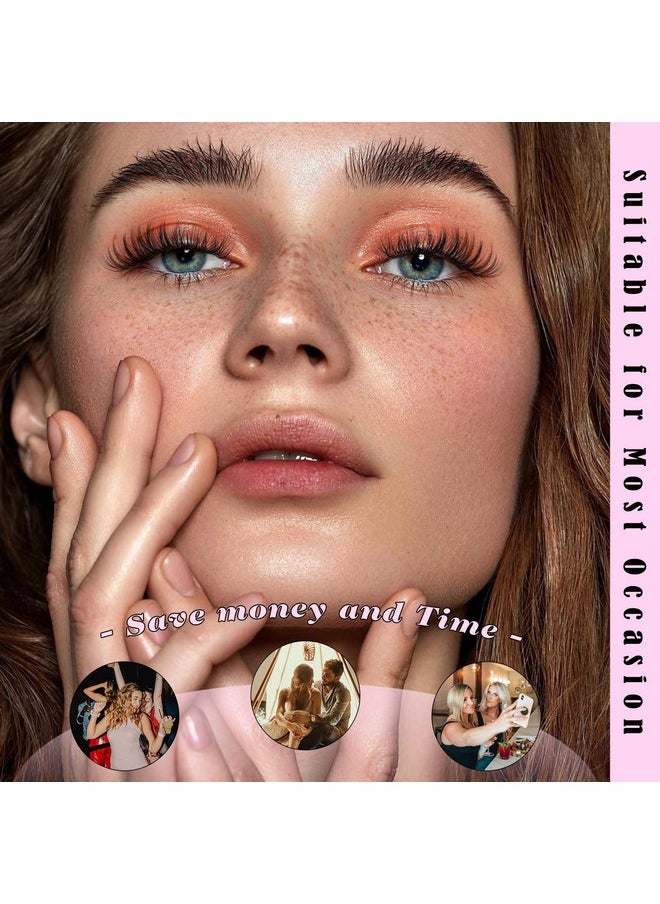 FANXITON Lash Clusters Wispy 30D+40D Lashes Clusters 400pcs Eyelash Clusters D Curl Natural Cluster Eyelash Extensions 9-16mm Mix Individual Lashes for Beginners