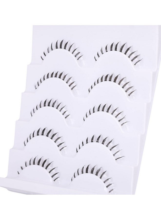 False Eyelashes Bottom Lashes Wispy Natural Mink Lashes Clear Band DIY Lashes Reusable Soft Handmade Lashes Pack