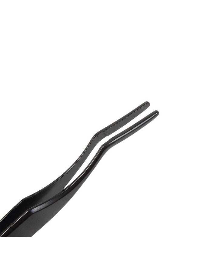 False Eyelash Applicator - FEITA Professional Curved Eyelashes Extension Tweezer for Easy Lashes Application and Removal - Black - 1Pc