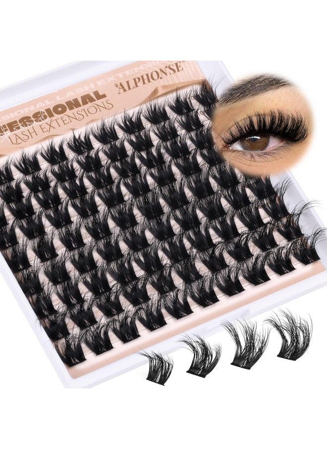 Fluffy Lash Clusters 5D Volume Lashes Clusters 10-16mm Cluster Eyelash Extensions Wispy DIY Individual Lashes Extension Soft False Eyelashes Clusters by ALPHONSE