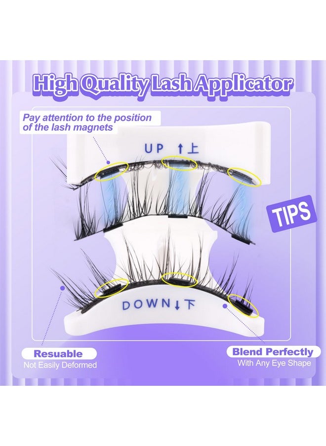 Magnetic Eyelashes with Applicator Reusable Magnetic Lashes without Eyeliner Natural Anime No Glue Needed Magnetic Lashes Manga Magnetic Eyelashes Kit by ALICE