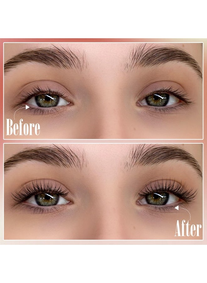 Magnetic Eyelashes Magnetic Lashes with Applicator No Glue or Eyeliner Clear Band Lashes Wispy Magnetic Eyelashes Look Like Lash Extension Natural Lashes by TNFVLONEINS