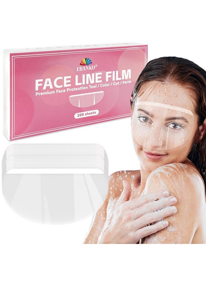 EBANKU 200 PCS Shower Face Eye Shields, Clear Eyebrow Shower Visor Protector, Shower Goggles Face Cover Bath Visor for Adults Eyes Surgery Aftercare and Salon Supplies Eyelash Extensions