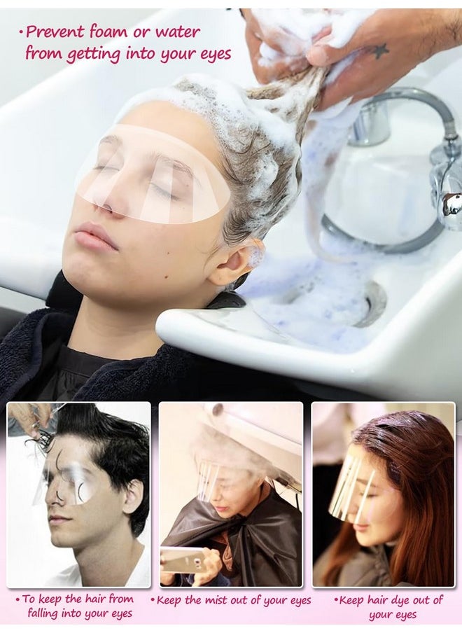 EBANKU 200 PCS Shower Face Eye Shields, Clear Eyebrow Shower Visor Protector, Shower Goggles Face Cover Bath Visor for Adults Eyes Surgery Aftercare and Salon Supplies Eyelash Extensions