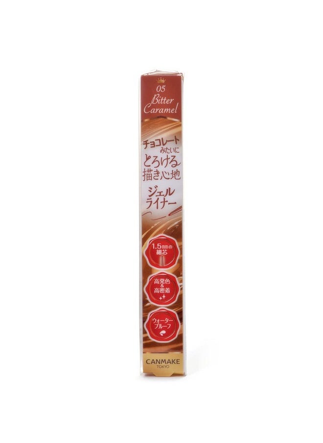 CANMAKE Creamy Touch Liner 1.5mm Slim Eyeliner (0.09 g) (05 Bitter Caramel)