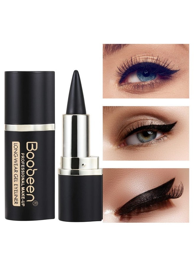 Boobeen Eyeliner Pencil - Black Eyeliner Pen Gel - Quick Drying Formula Eye Liner - Waterproof Smudge-proof All Day Eyeliner Makeup - Long Lasting Create Statement Eye Look