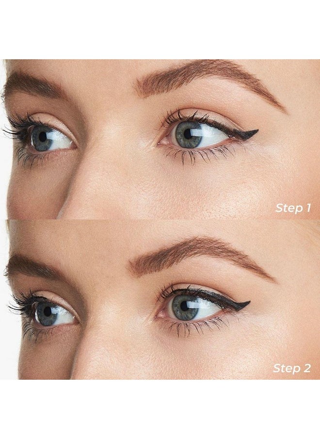 MCoBeauty Winged Eyeliner Stamp, Dual-Ended Winged Eyeliner Stamp and Liquid Liner, Smudge and Water-Resistant, Vegan, Cruelty Free Cosmetics