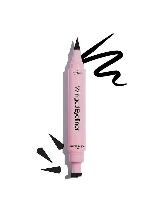 MCoBeauty Winged Eyeliner Stamp, Dual-Ended Winged Eyeliner Stamp and Liquid Liner, Smudge and Water-Resistant, Vegan, Cruelty Free Cosmetics