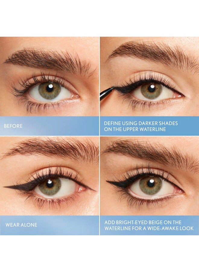 COVERGIRL Perfect Point Plus Lashline, Bright-Eyed Beige, Micro Eye Pencil, Ultra-Precise 1.5 Millimeter Tip, Creamy Gel Formula, Clean & Vegan, Talc-Free, Waterproof, 0.002oz