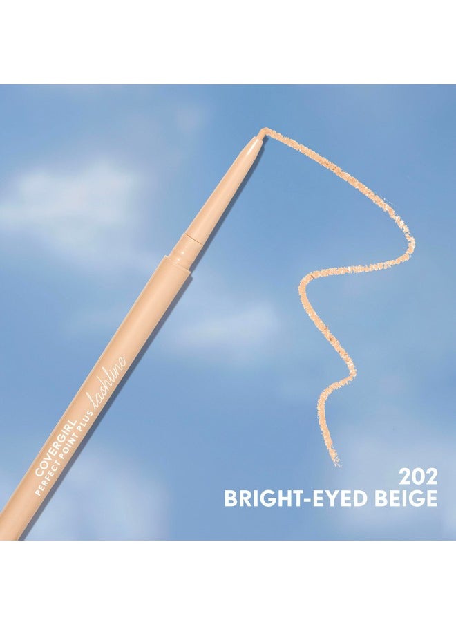 COVERGIRL Perfect Point Plus Lashline, Bright-Eyed Beige, Micro Eye Pencil, Ultra-Precise 1.5 Millimeter Tip, Creamy Gel Formula, Clean & Vegan, Talc-Free, Waterproof, 0.002oz