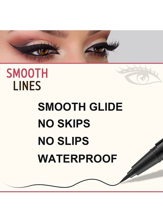 LAVONE Eyeliner-Liquid Waterproof Eyeliner Makeup | Quick Drying | Ultra-Fine Tip | Smudge-Proof Formula for Long-Lasting Eye Makeup - Black