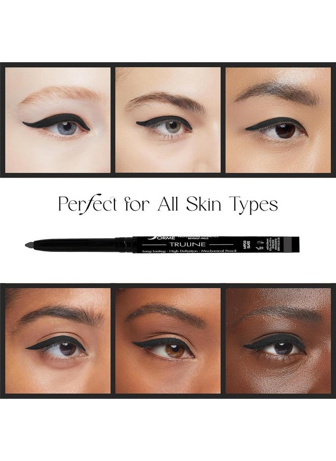 SORMÉ Truline Professional Mechanical Smudge Proof Eyeliner Pencil - Vitamin E Waterproof Gel Formula with Finest Color Pigment & Ultra Creamy - Nourishes Skin for All Day Long - 0.1 Ounce - Stone